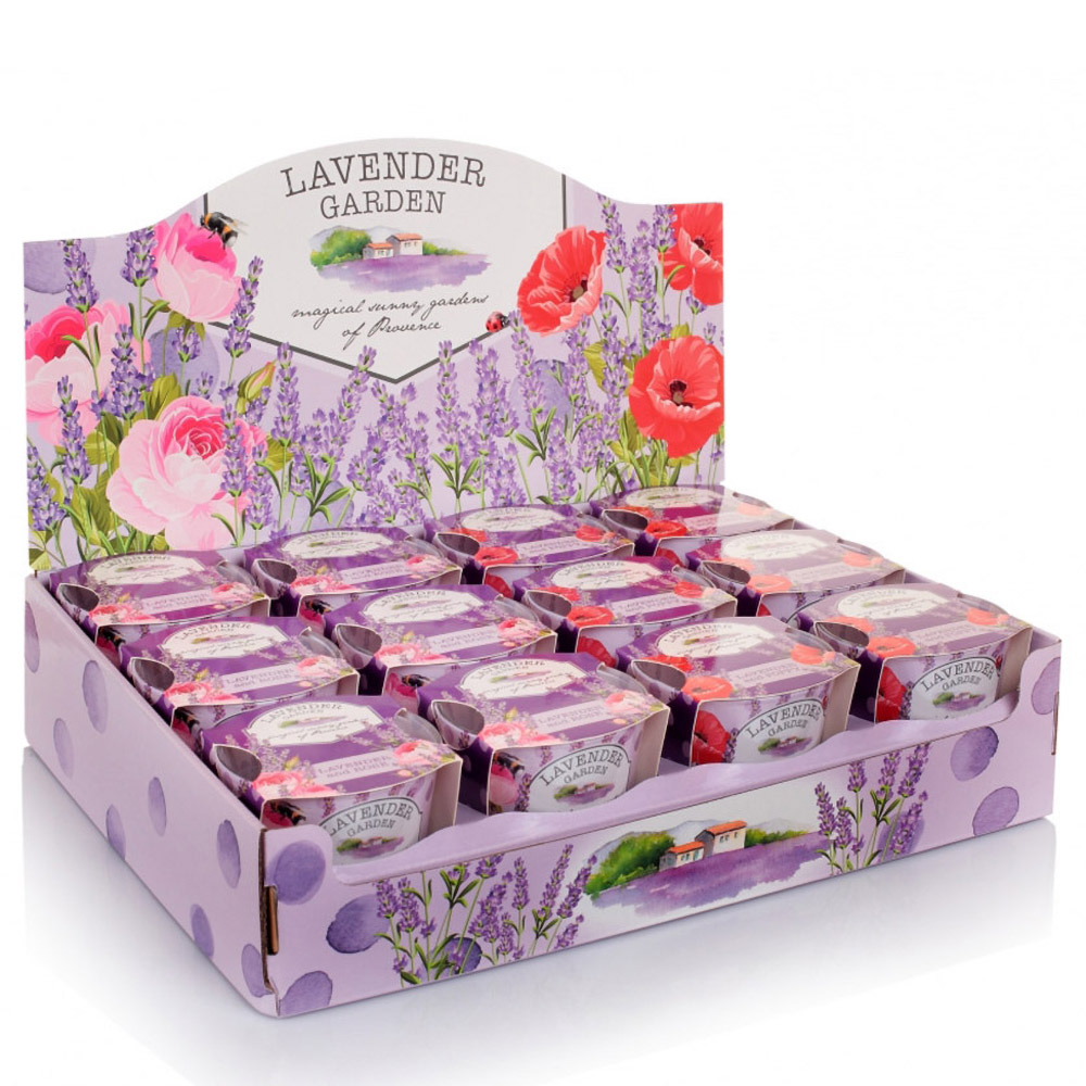 Ly nến thơm tinh dầu Bartek Lavender Garden 115g QT028229 - vườn hoa oải hương (giao mẫu ngẫu nhiên)