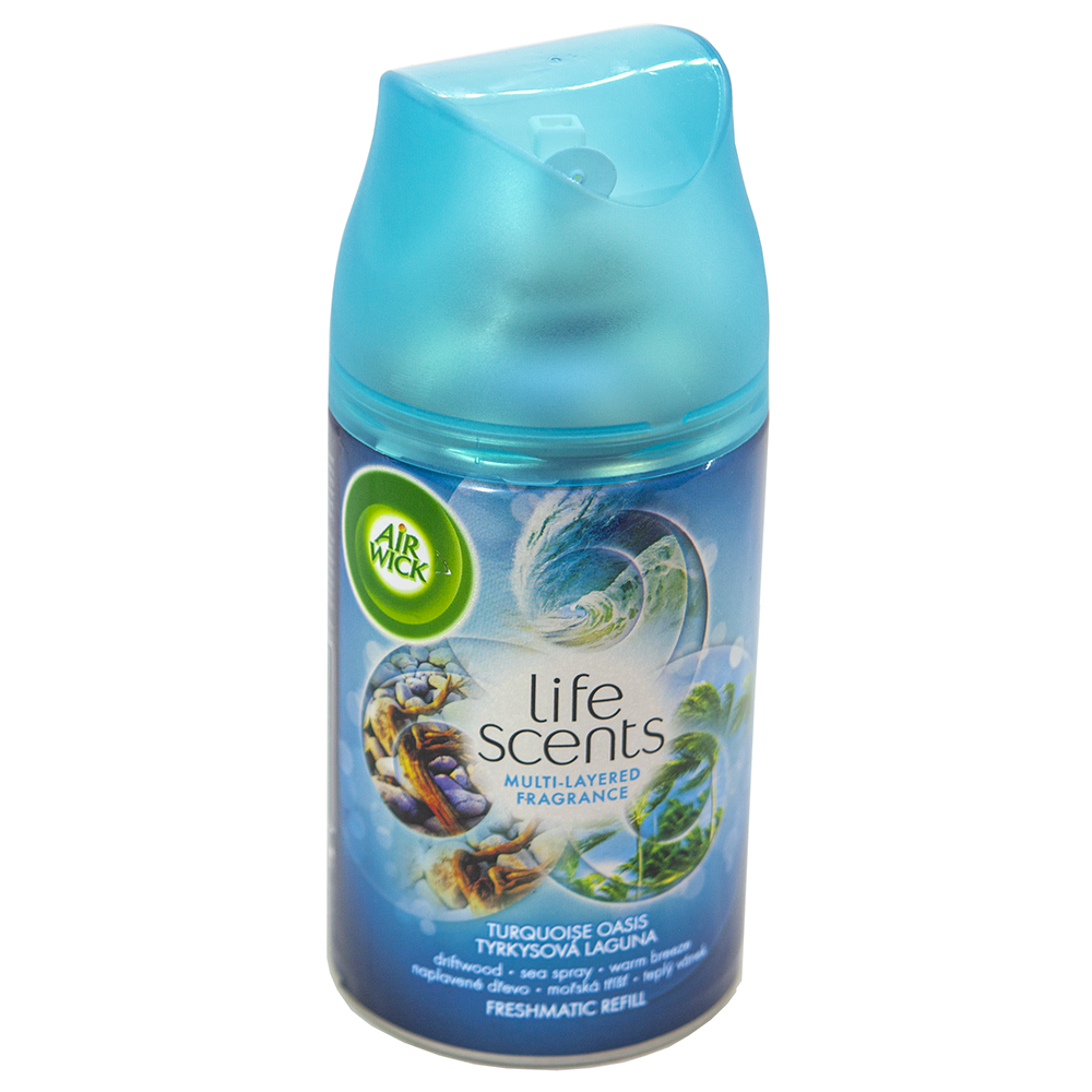 Bình xịt tinh dầu thiên nhiên Air Wick Turquoise Oasis 250ml QT006526 - hương gió biển