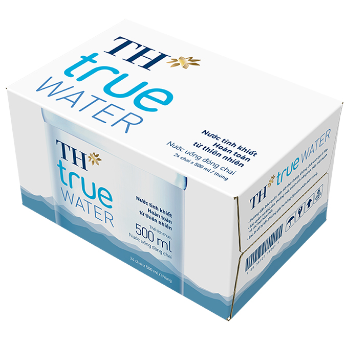 Thùng 24 chai nước tinh khiết TH True Water 500ml