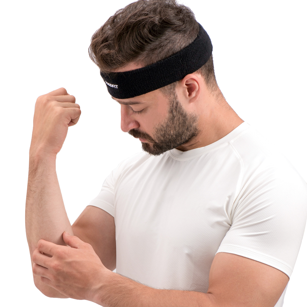 Băng đô, băng trán thể thao headband thấm hút mồ hôi nam nữ GoodFit GF802SB