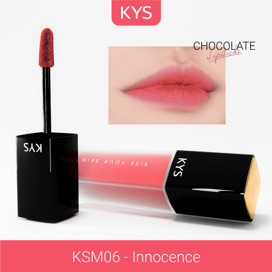 Son Chocolate Matte Liquid Lipstick KYS – INNOCENCE HỒNG CAM