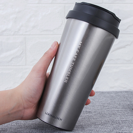 Ly Giữ Nhiệt Bằng Thép Không Gỉ Lock&Lock Clip Tumbler LHC4151SLV - Bạc