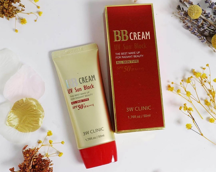 Kem nền trang điểm chống nắng 3W Clinic BB Cream Hàn Quốc 50ml