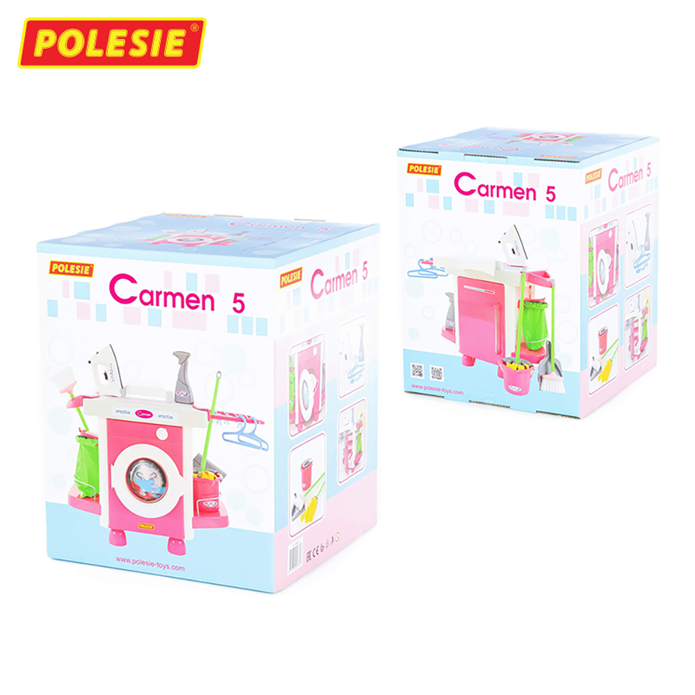 Bộ Đồ Chơi Máy Giặt Cho Bé Carmen Polesie 58843 Kích Thích Phát Triển Trí Tưởng Tượng, An Toàn, Thông Minh, Giáo Dục