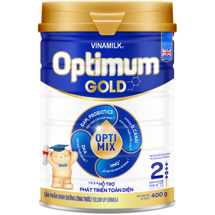 Sữa bột Optimum Gold 2 400g (cho trẻ từ 6 - 12 tháng tuổi)