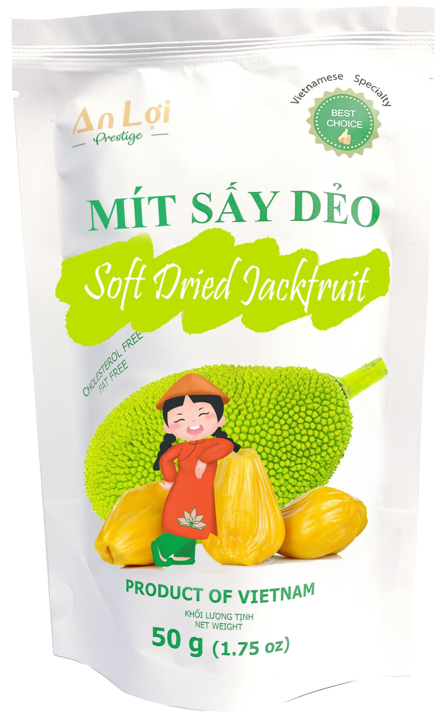 LÔ 5 MÍT SẤY DẺO AN LỢI 50G (50g x 5) SOFT DRIED JACKFRUIT