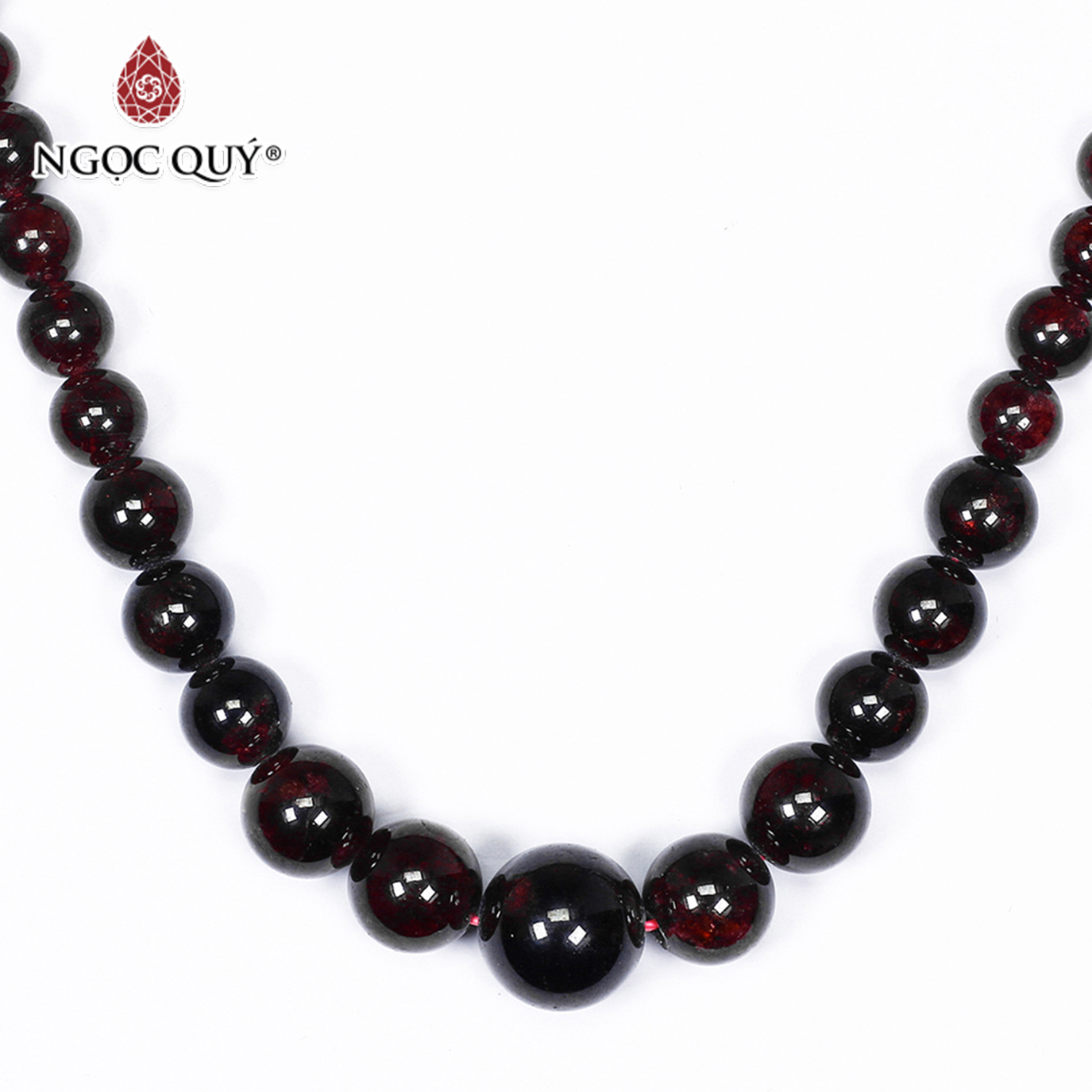 Chuỗi cổ đá Garnet mệnh hỏa, thổ - Ngọc Quý Gemstones