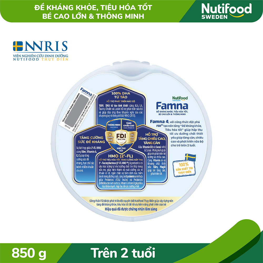 Sữa Bột FAMNA 4 Lon 850g