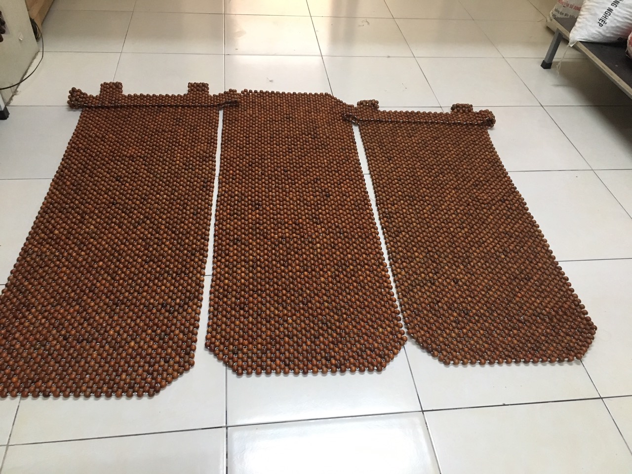 Combo 3 Đệm Khoác Ghế Ô Tô Hạt Gỗ Hương Mộc