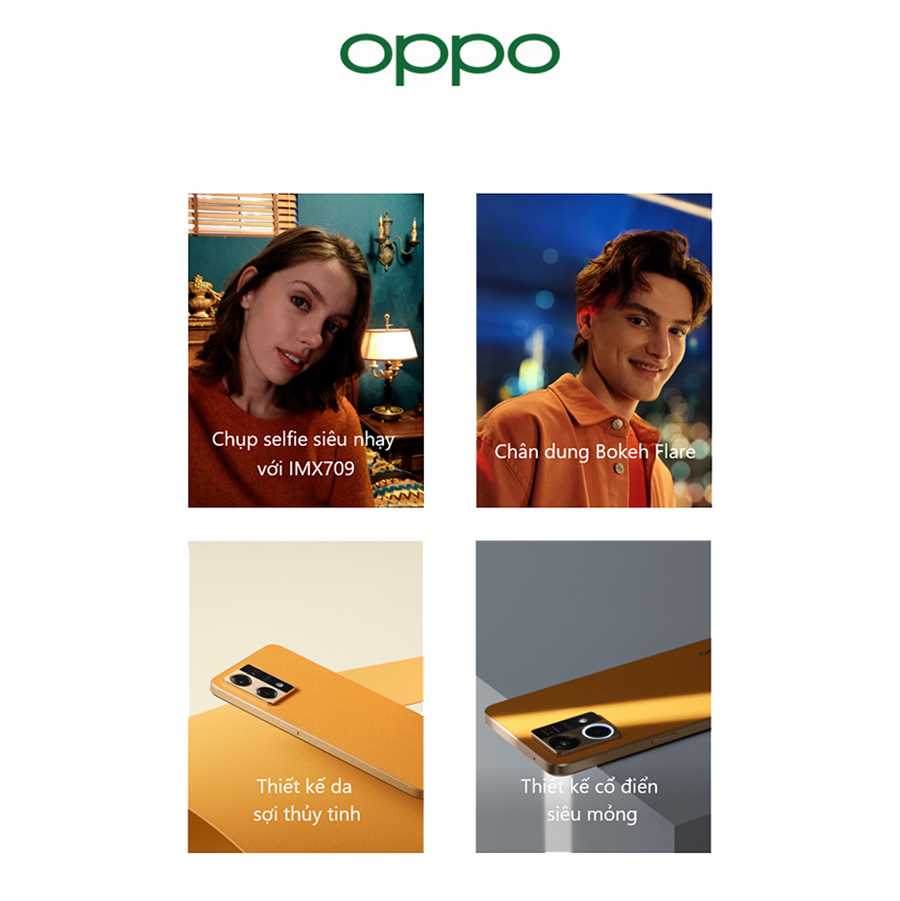 Điện Thoại Oppo Reno 7 4G (8GB/128G) - Hàng Chính Hãng