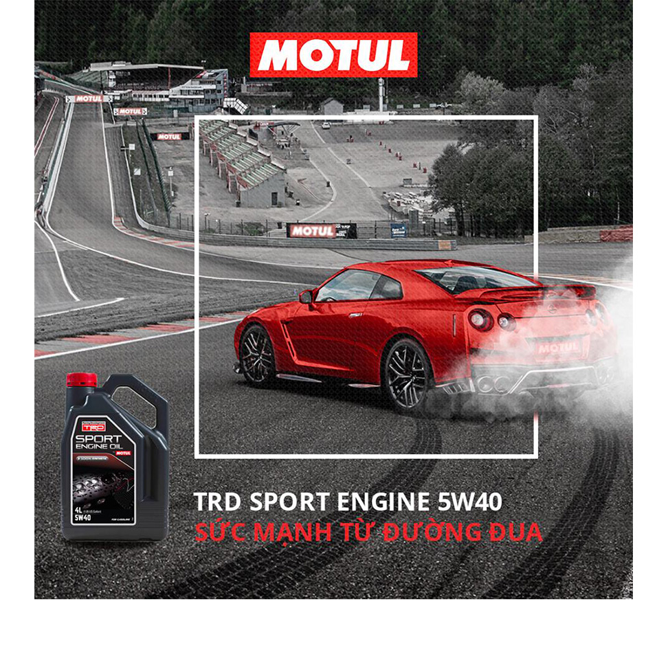 Nhớt Xe Hơi Tổng Hợp Motul Trd Sport Eng. Oil 5w40 Gasoline 4x4l Vn (4L)