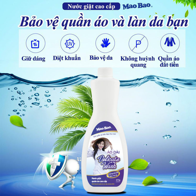 Nước Giặt Quần Áo Cao Cấp Mao Bao 473g