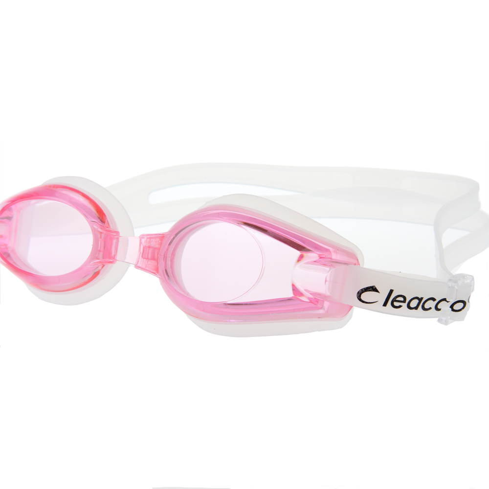 Kính bơi chống sương mờ , chống UV Cleacco Tặng nón bơi Silicon Cleacco cao cấp  ( Giao màu ngẫu nhiên)