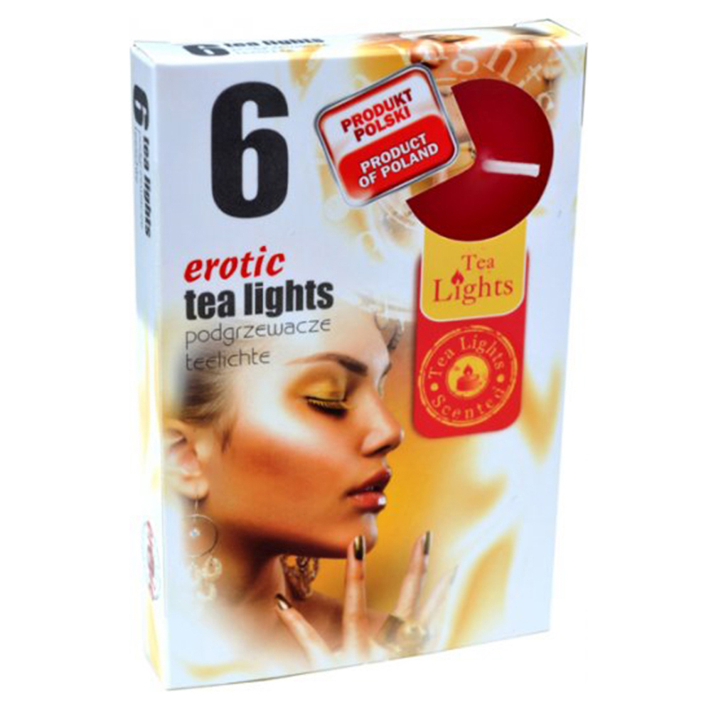 Hộp 6 nến thơm tinh dầu Tealight Admit Erotic QT026103 - gỗ đàn hương