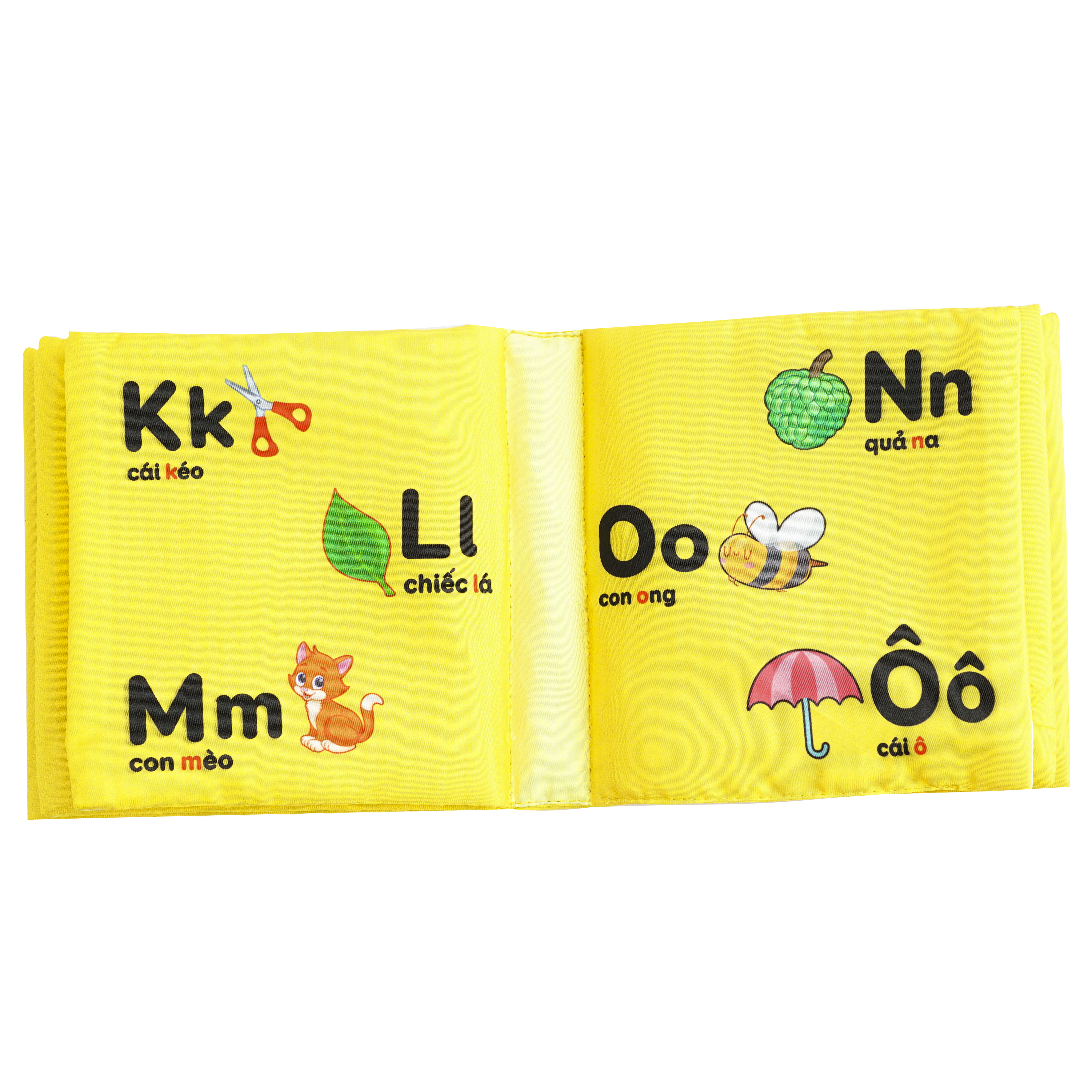 Combo 4 cuốn sách vải Lalala baby (chủ đề Số đếm, Chữ cái, Hình khối, Màu sắc), cung cấp kiến thức cơ bản đầu đời cho bé, Sách tương tác sột soạt, Màu sắc rõ nét, Dành cho bé từ 0-3 tuổi, CHÍNH HÃNG made in Vietnam