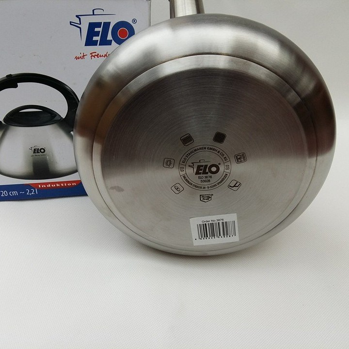 Ấm từ Inox ELO Bombee 2,2L - Chính hãng đến từ Đức - Cấu tạo inox 3 lớp inox 304 - Loại duy nhất hiện nay được chứng nhận an toàn vệ sinh thực phẩm tuyệt đối