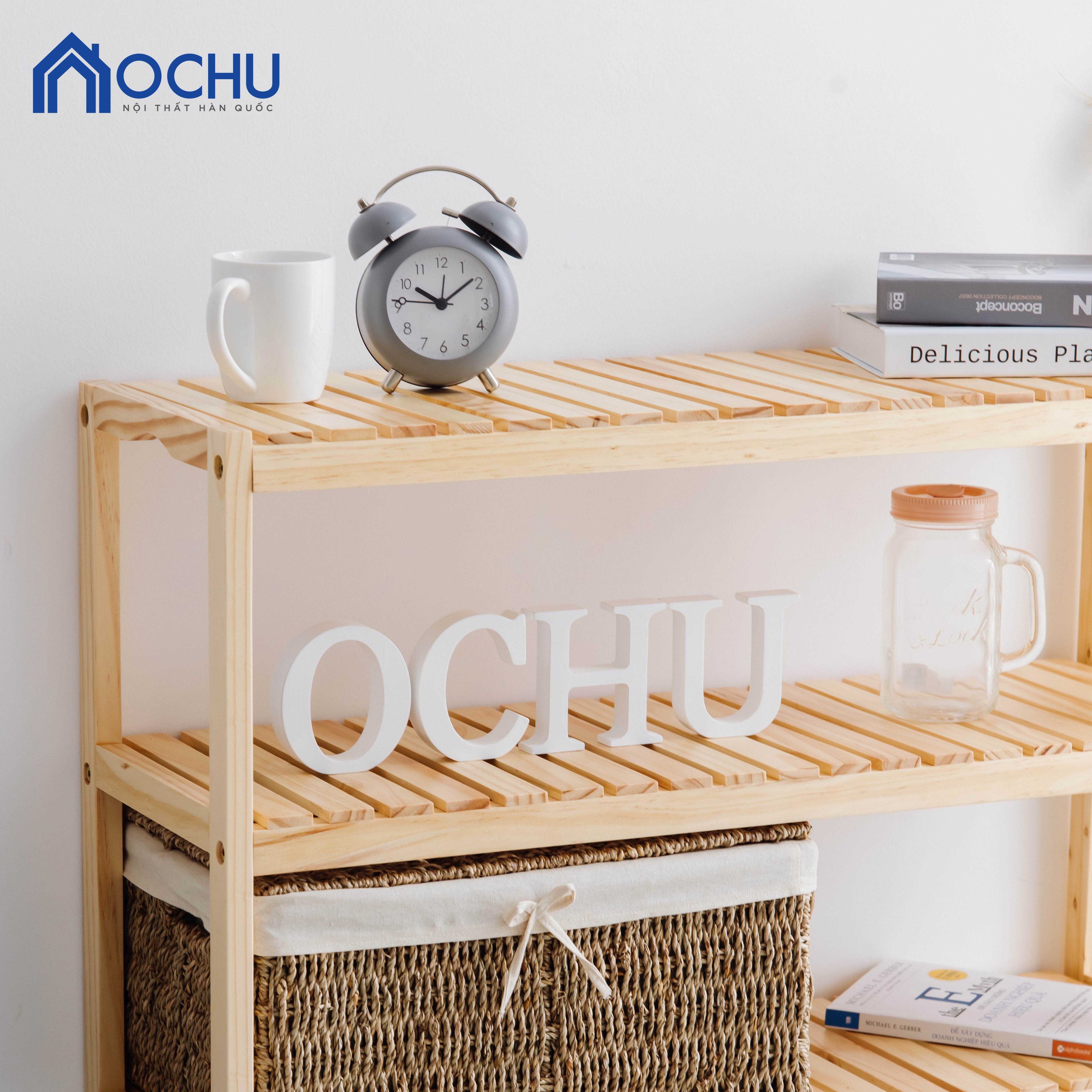 Kệ Đa Năng 3 Tầng Khung Gỗ Thông OCHU - Bench 3F - Natural