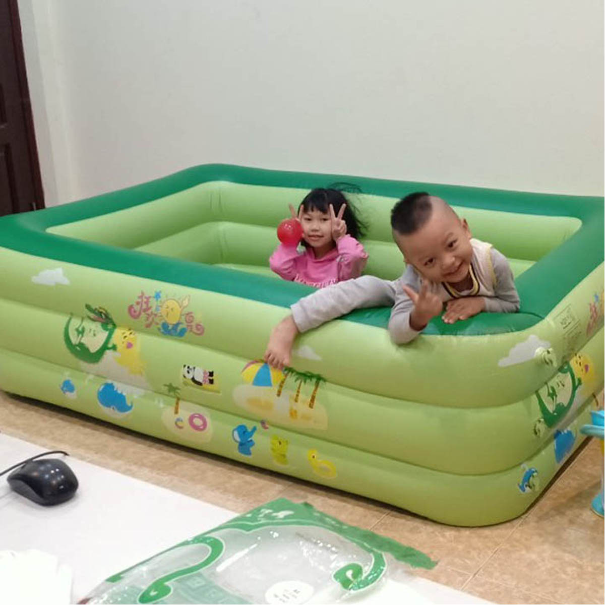 Bể bơi phao gia đình chính hãng Summer Baby 180*140*60CM