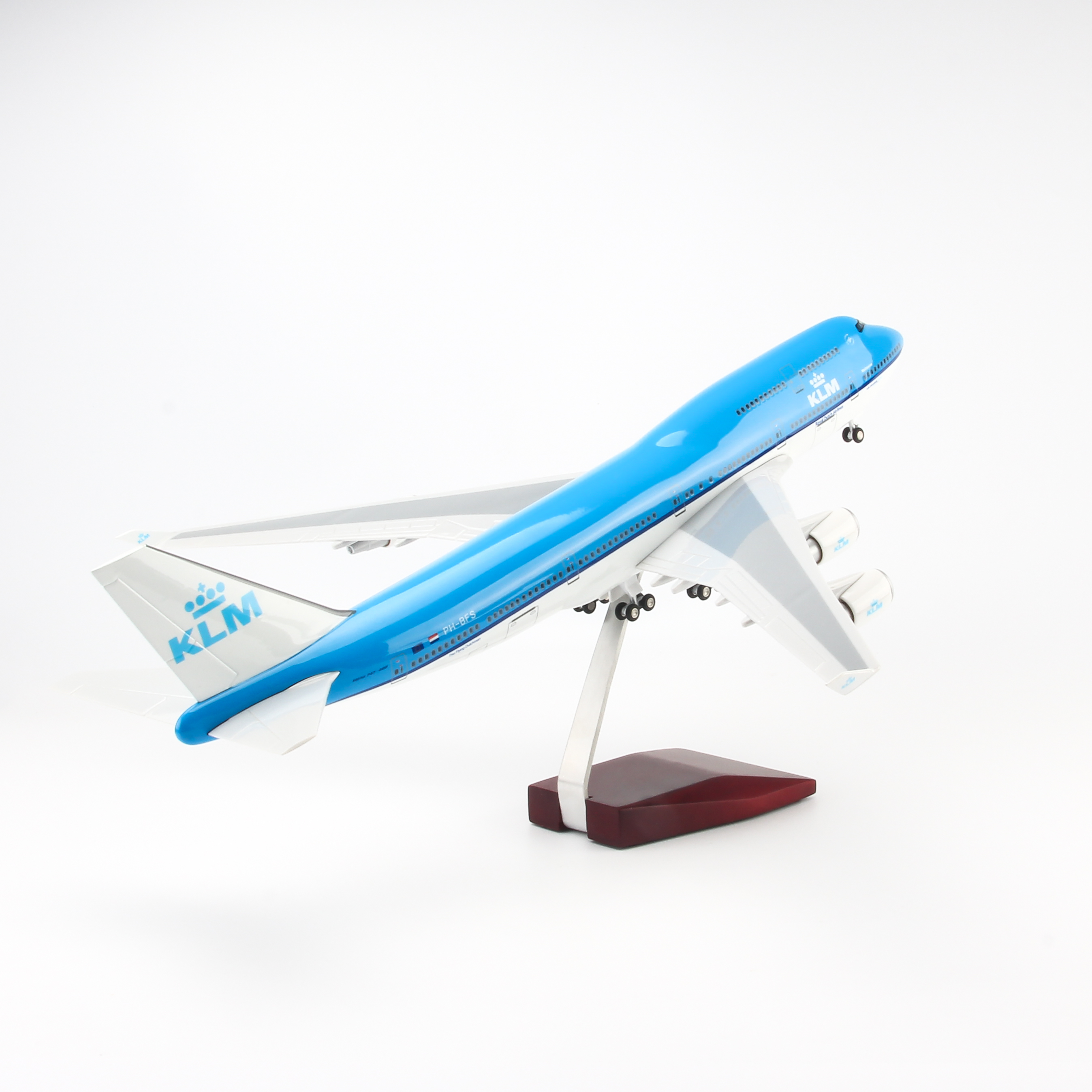 MÔ HÌNH MÁY BAY B747 KLM 47CM EVERFLY (LED)