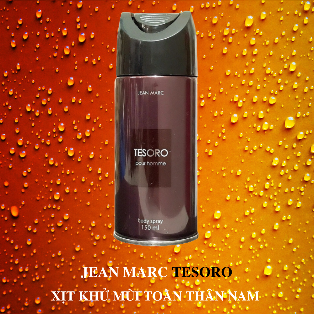 Xịt khử mùi toàn thân nam Jean Marc Tesoro 150ml