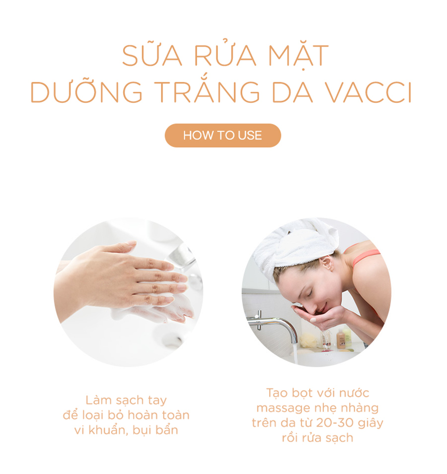 SỮA RỬA MẶT GẠO LỨT VACCI (100ml) ( Dành cho DA NÁM, TÀN NHANG - DA HỖN HỢP)