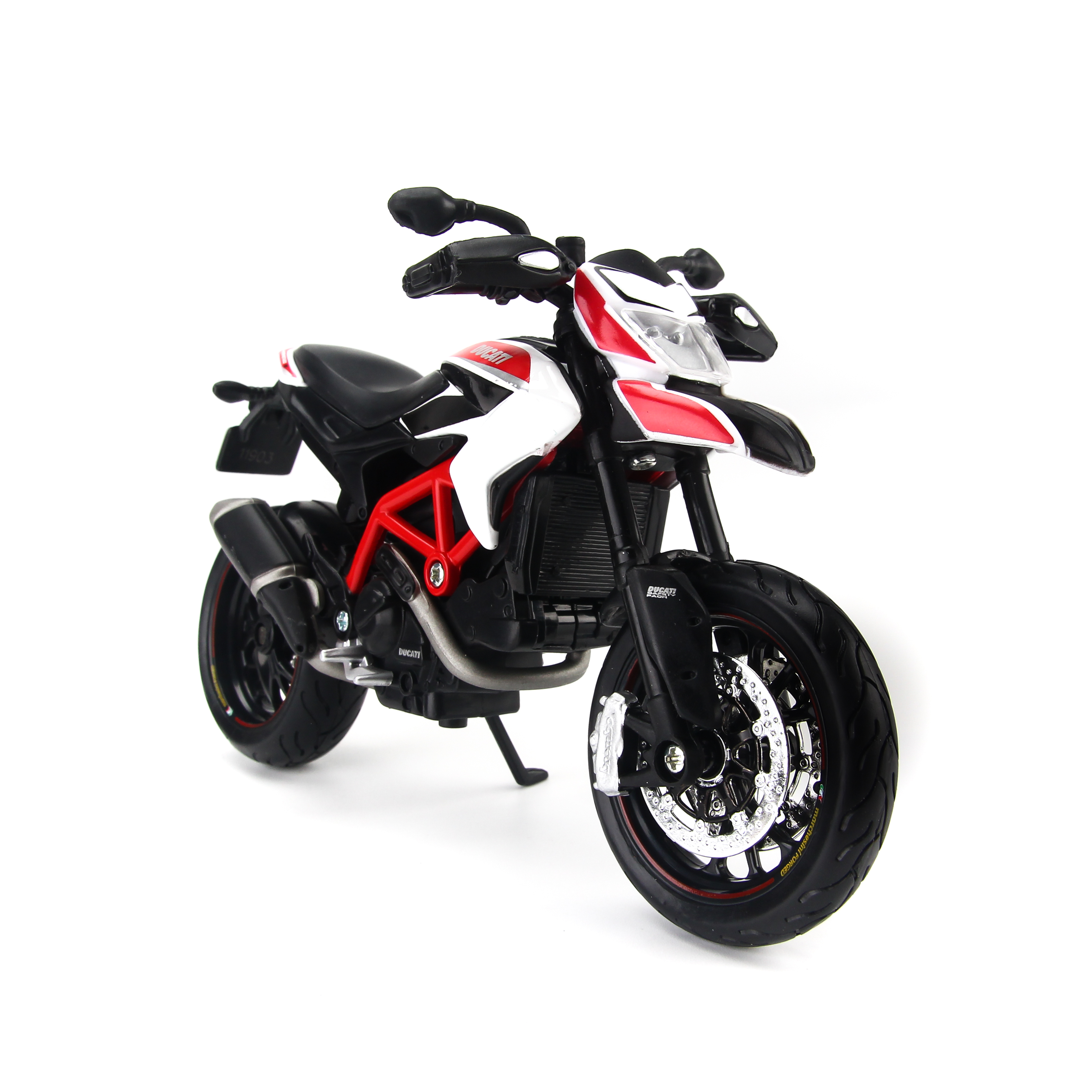 Mô Hình Xe Ducati Hypermotard SP 2013 White 1:12 Maisto MH-31101