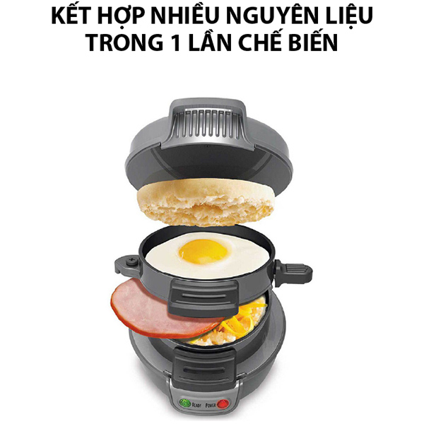 Máy Làm Đồ Ăn Sáng Sandwich Hamilton Beach - 25475-SAU - Hàng Chính Hãng