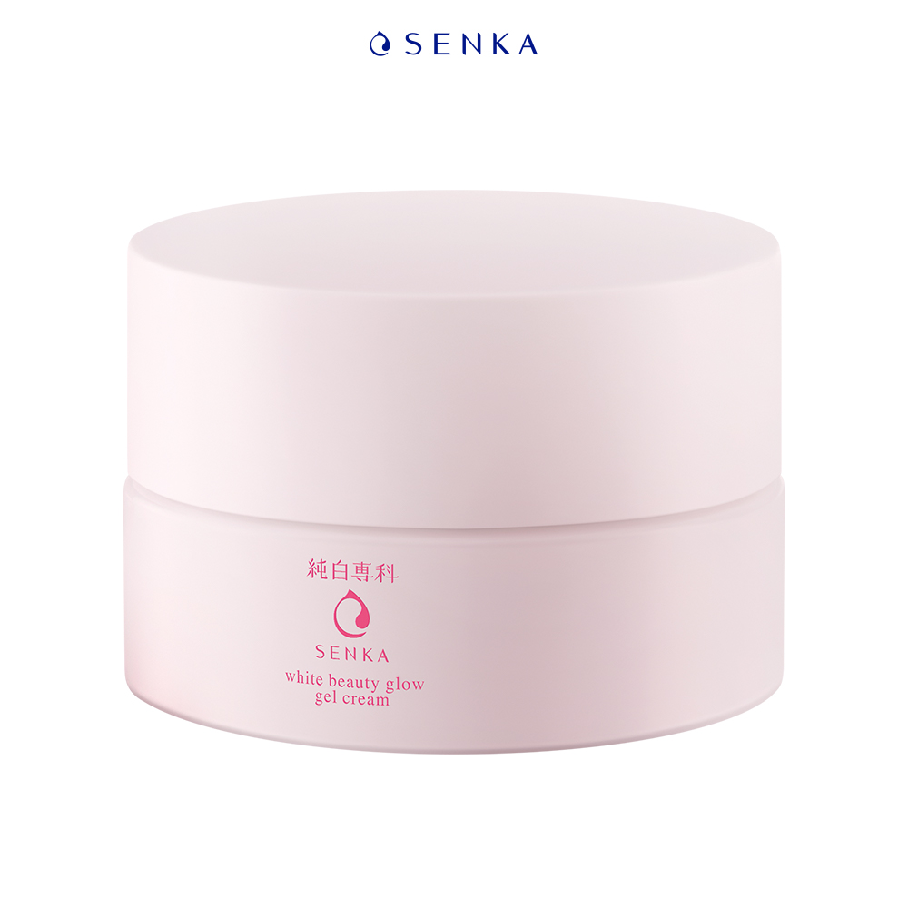 Kem Dưỡng Trắng Da Ban Đêm Senka White Beauty Glow Gel Cream 50g