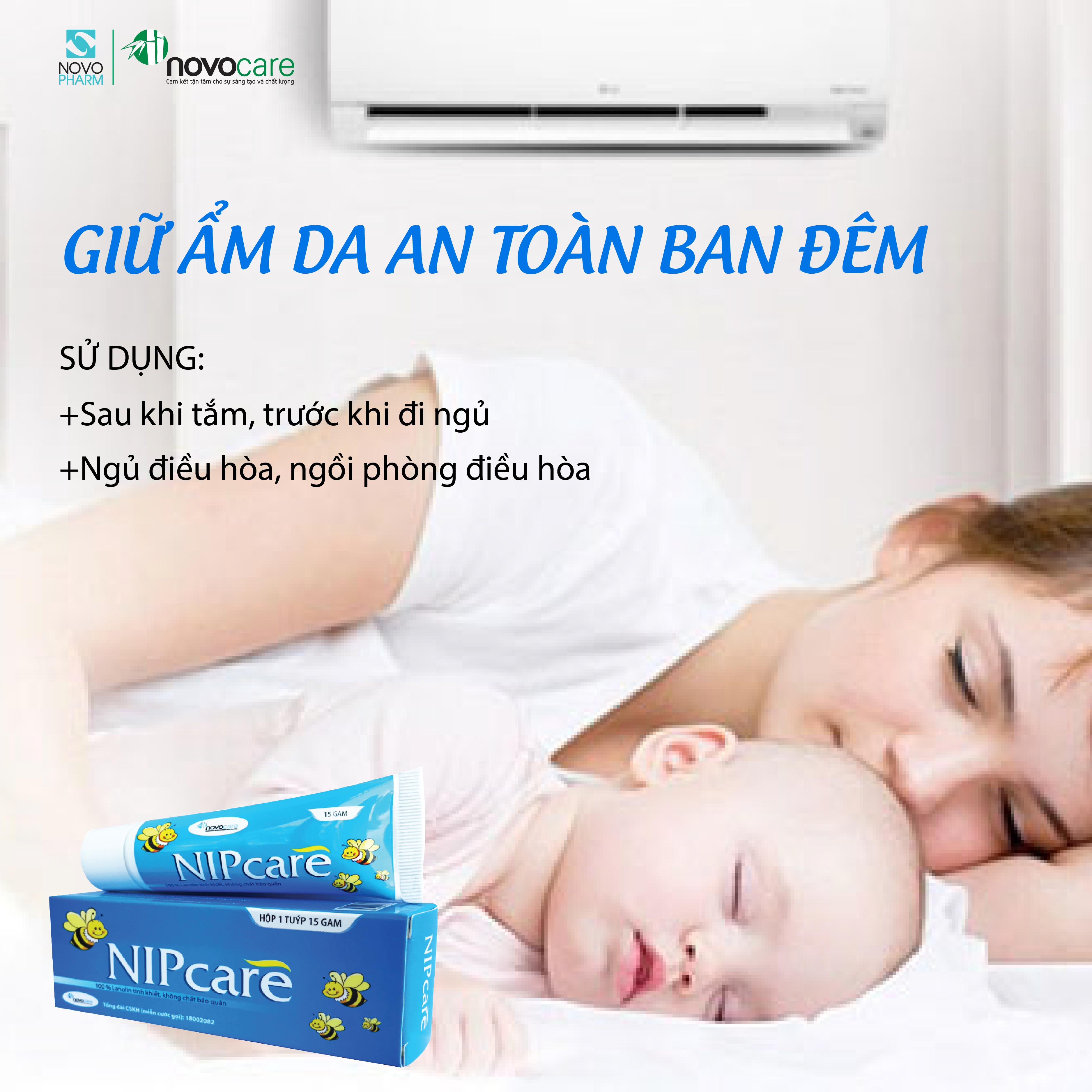 Kem Nứt Đầu Ti - NIPCARE - Phòng Và Chữa Nứt Đầu Ti Chứa Lanolin Tinh Khiết An Toàn Tuyệt Đối Cho Trẻ Sơ Sinh