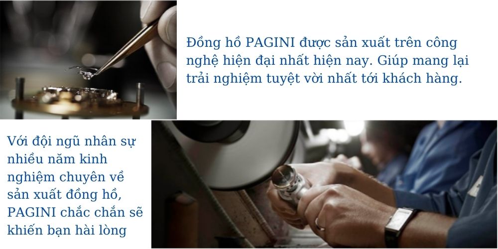 Đồng hồ nam dây da PAGINI PA15588 – Mặt kính chống xước cao cấp - Hiển thị lịch ngày