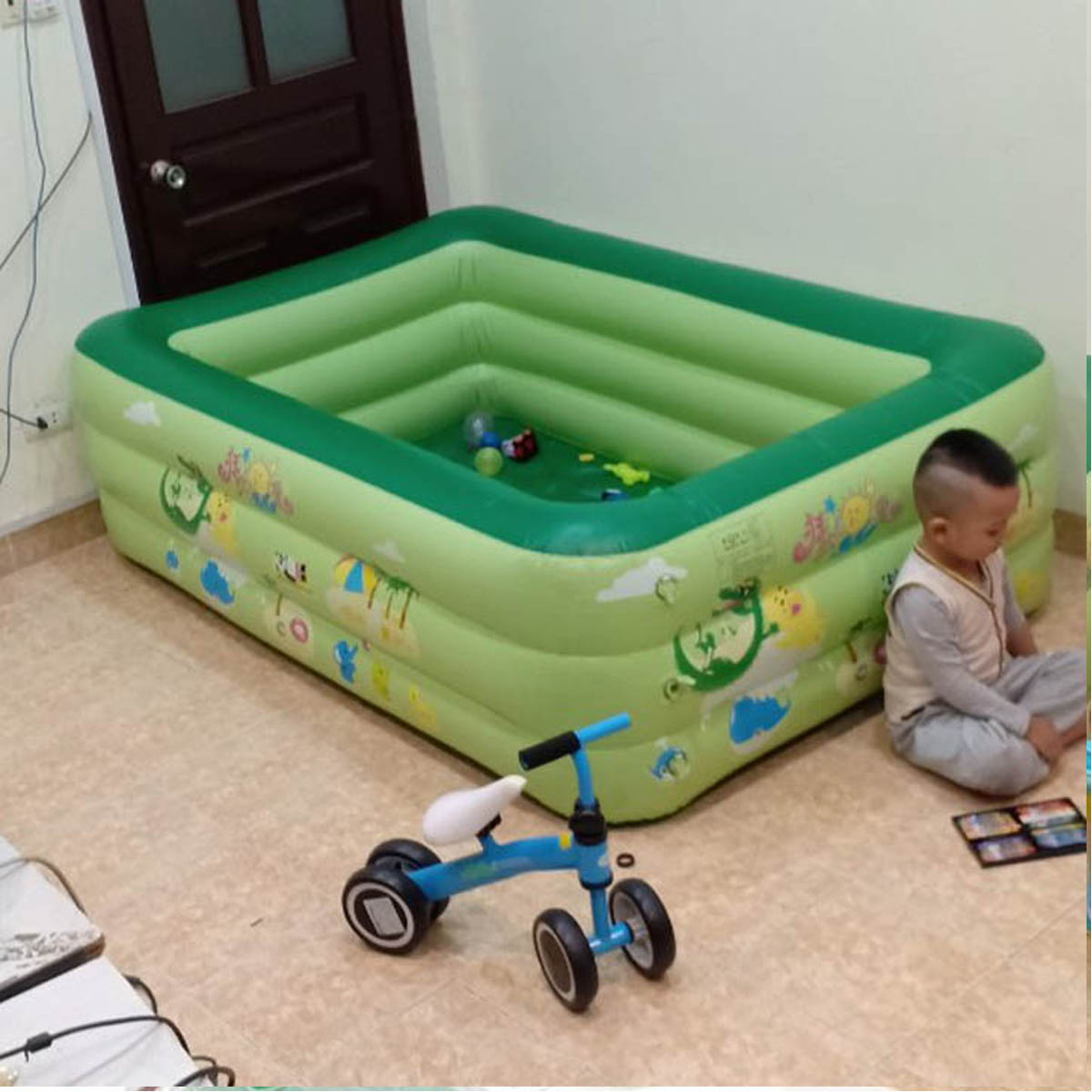 Bể bơi phao gia đình chính hãng Summer Baby 180*140*60CM