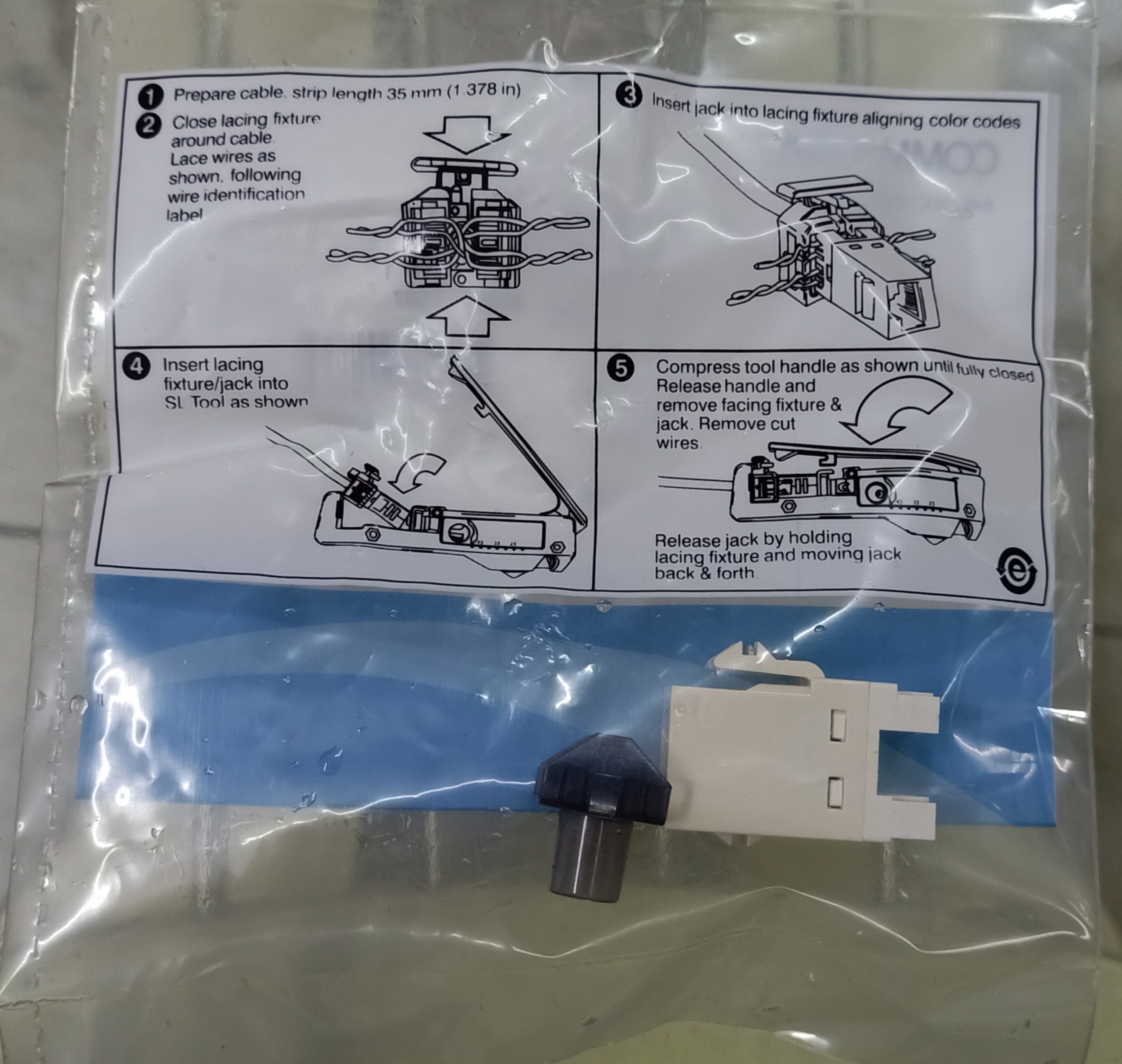 Ổ Cắm Mạng Cat6 – Modular Jack Cat6 AMP - Commscope