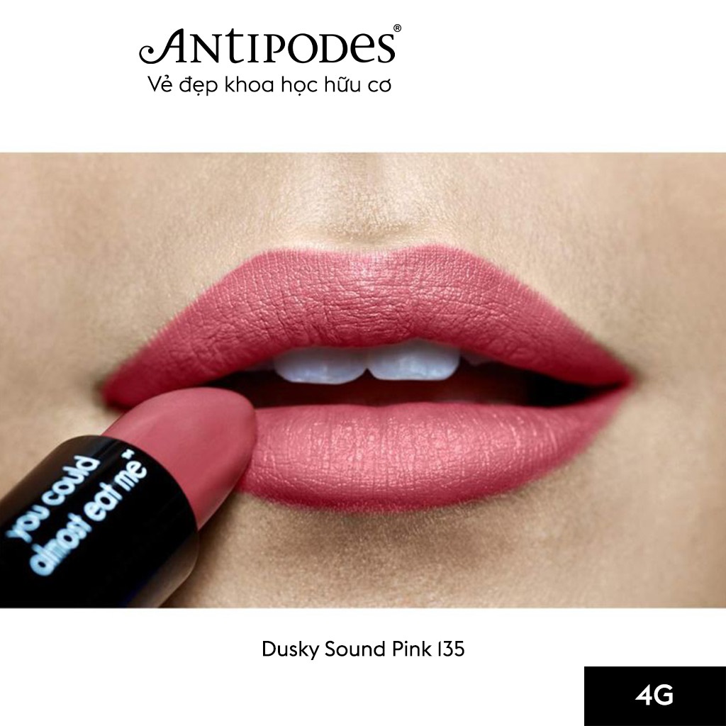 Son Môi Thiên Nhiên Màu #8 Hồng Đất Antipodes Lipstick Dusky Sound Pink 135 4g