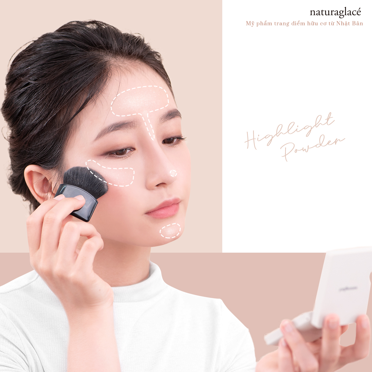 Phấn bắt sáng hữu cơ - Naturaglacé HIGHLIGHT POWDER