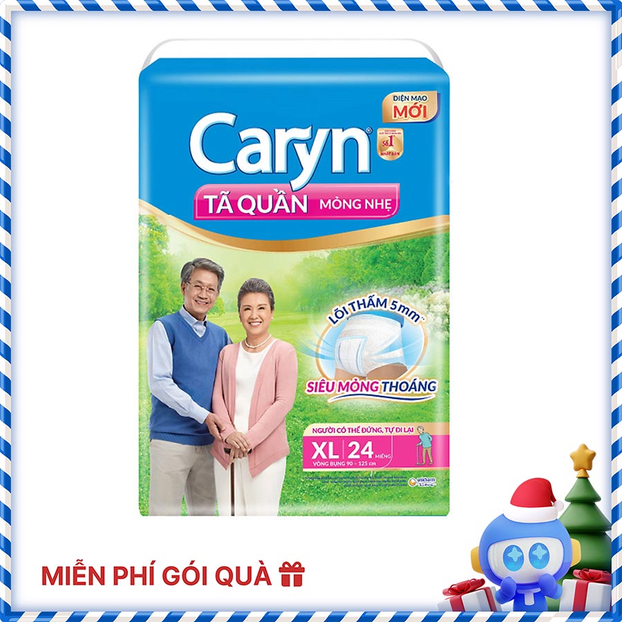 Tã Quần Mỏng Nhẹ Caryn XL24 (24 miếng)