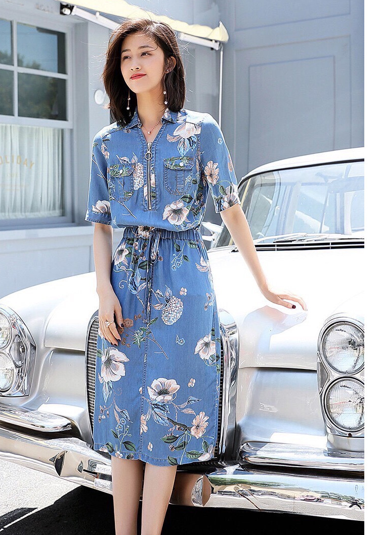 ĐẦM JAN HOA RÚT DÂY EO CAO CẤP KS1123