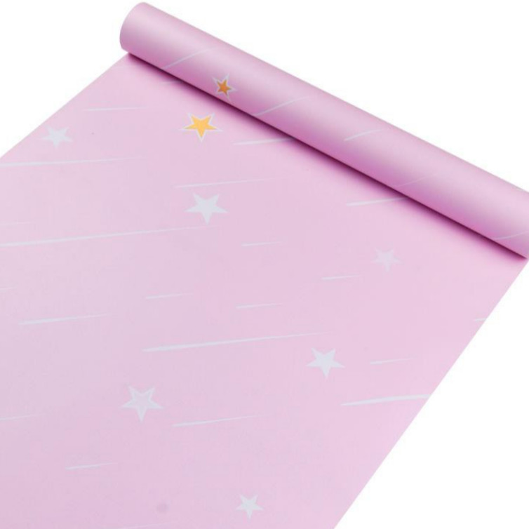 Cuộn 5m Decal Giấy Dán Tường Sao băng hồng