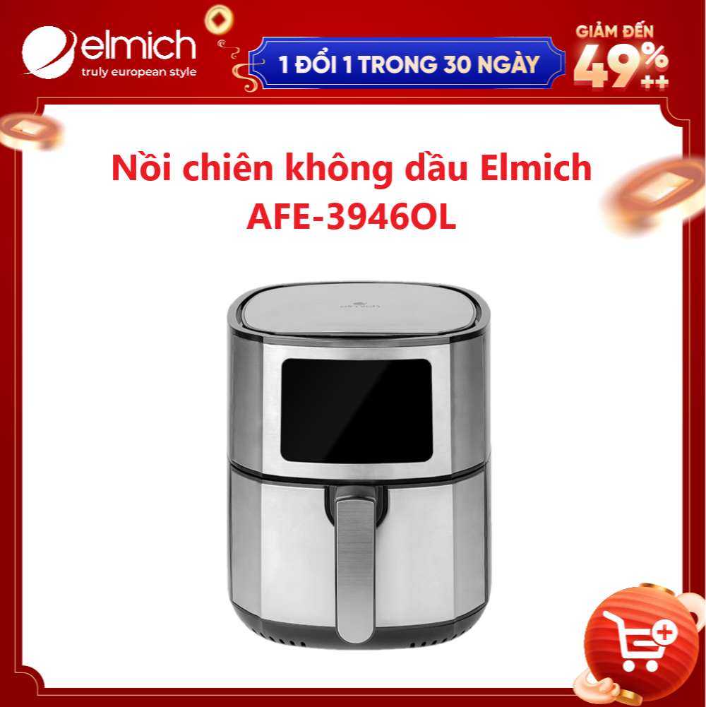 Nồi chiên không dầu Elmich AFE-3946OL 5.5 Lít - Hàng Chính Hãng
