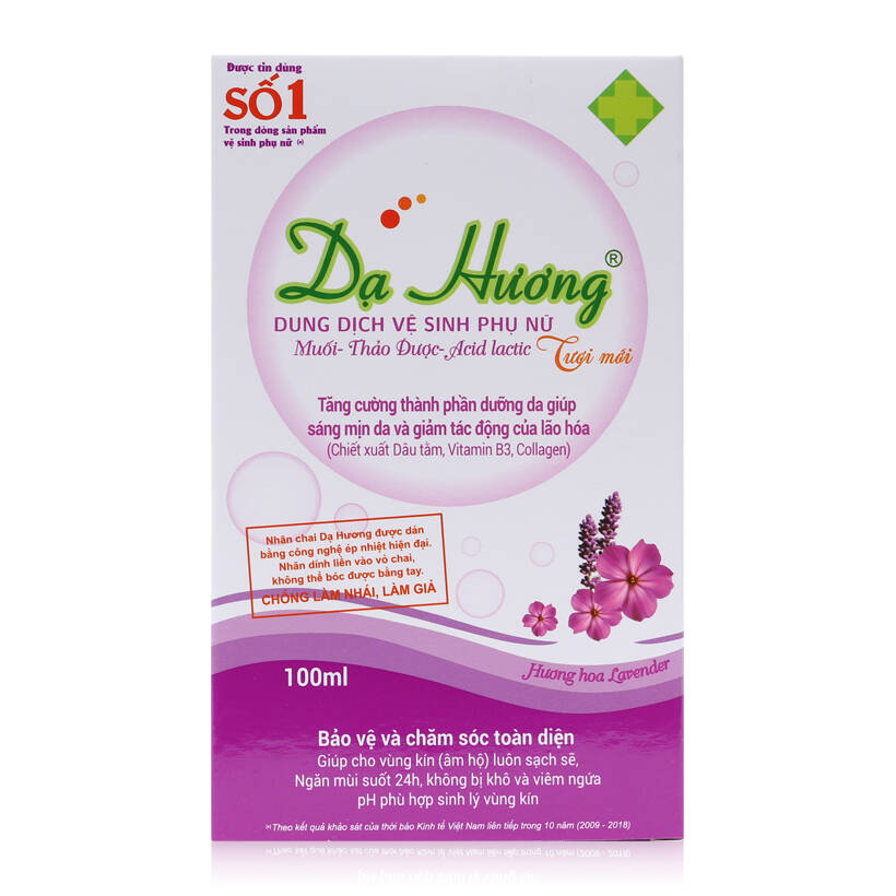 Dung dịch vệ sinh phụ nữ Dạ Hương - Hương hoa Lavender 100ml