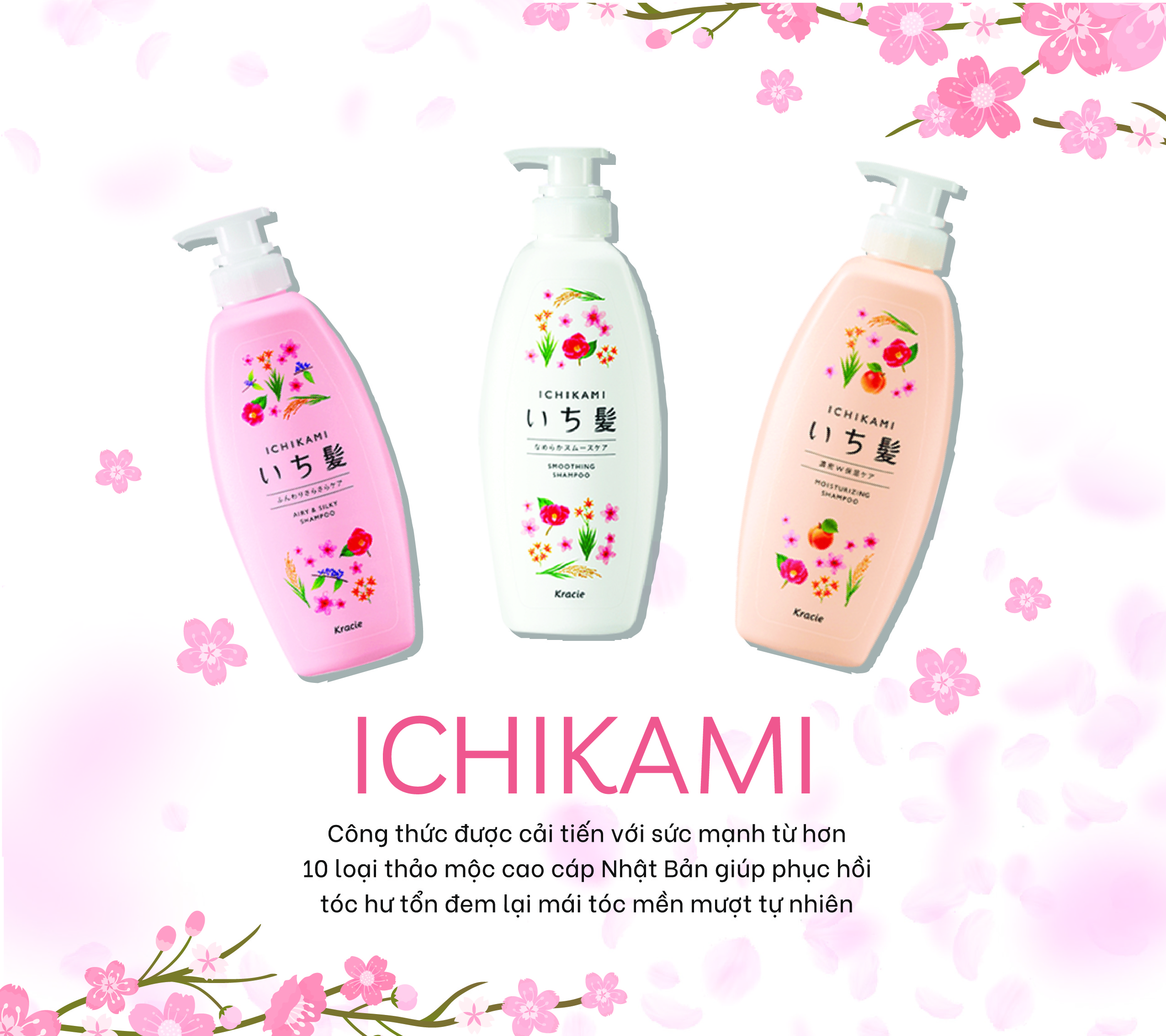 Dầu Xả Nhật Bản Ichikami Dưỡng Ẩm Cho Tóc 480ml