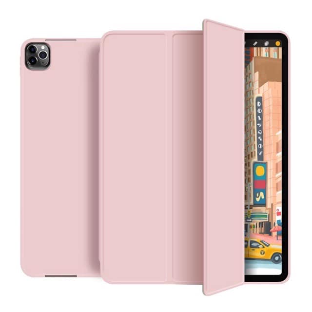 BAO DA SMART COVER SILICON, ỐP LƯNG SILICON CHO IPAD CÓ KHE CÀI BÚT APPLE PENCIL CHO IPAD 10.2 INCH, 10.5 INCH, IPAD PRO 11 INCH