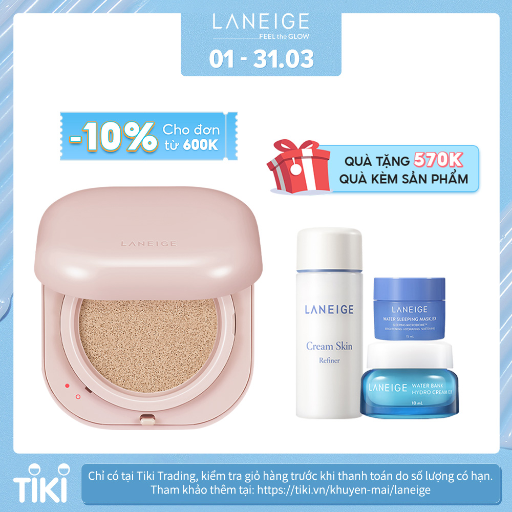 Phấn Nước Căng Bóng 24H Laneige Neo Cushion Glow 15g 21N