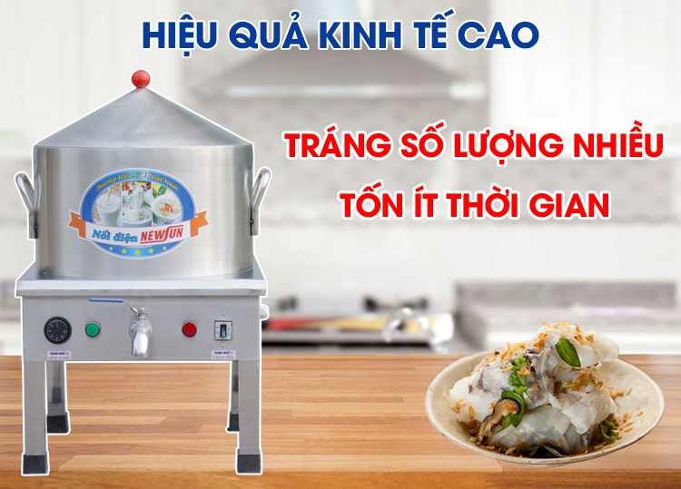 Nồi Tráng Bánh Cuốn 30cm, Tráng Mỏng Đều, Chất Liệu Inox Cao Cấp Bền Đẹp