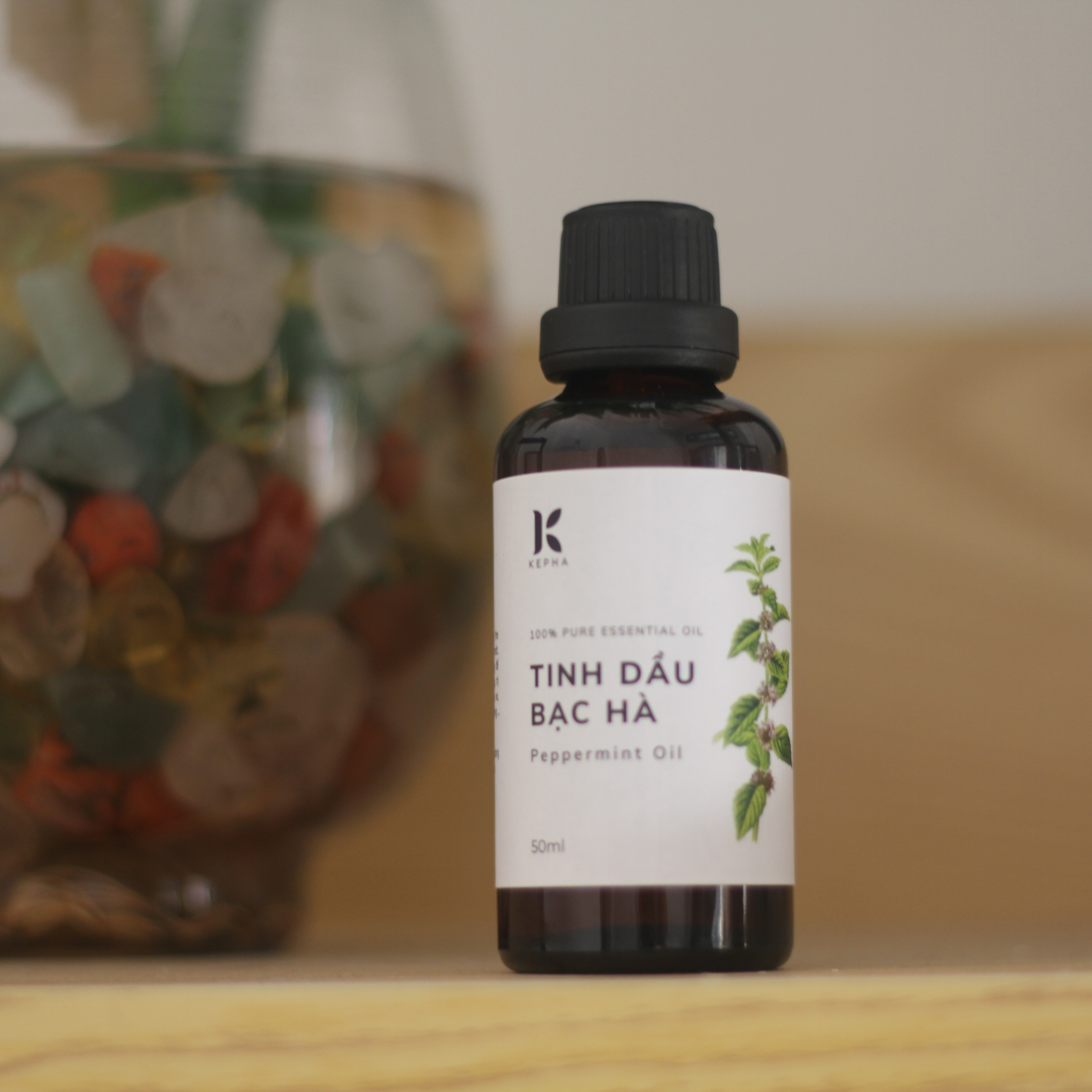 Tinh dầu Bạc Hà Peppermint Kepha 50ml - Nhập khẩu trực tiếp Ấn Độ - Đuổi chuột hiệu quả