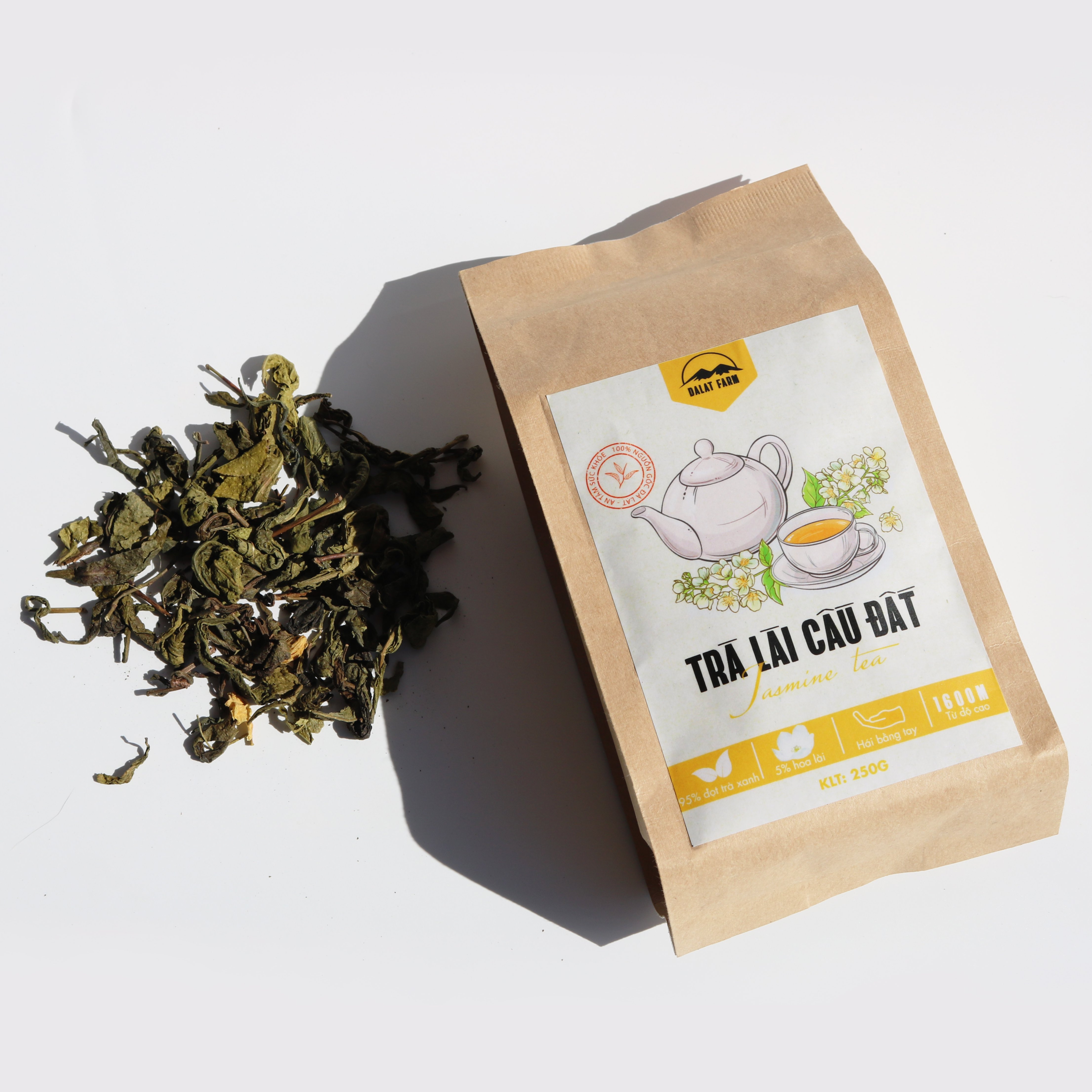 Trà Lài Cầu Đất - Túi 150Gr (Trà Hoa Nhài - Jasmine Tea)