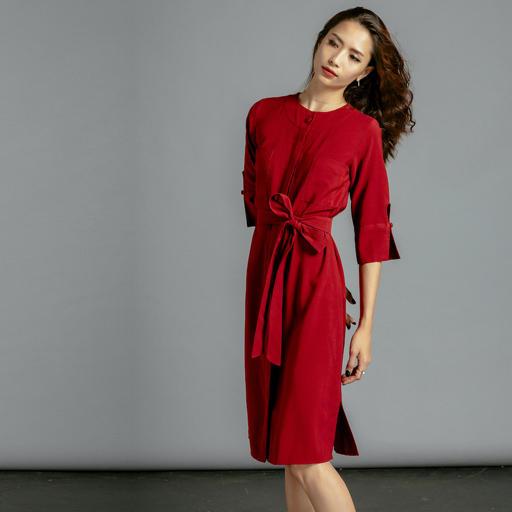 Đầm Sơ Mi Đầm Suông Thời trang thiết kế Hity DRE105