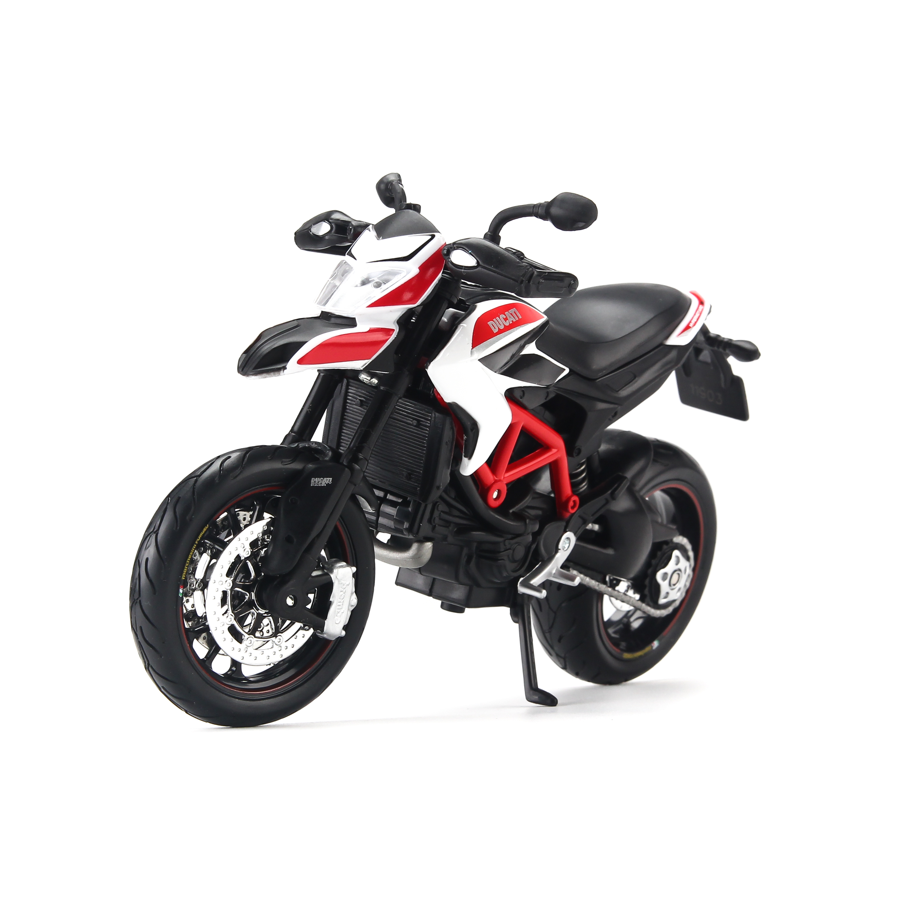 Mô Hình Xe Ducati Hypermotard SP 2013 White 1:12 Maisto MH-31101(20-13015)