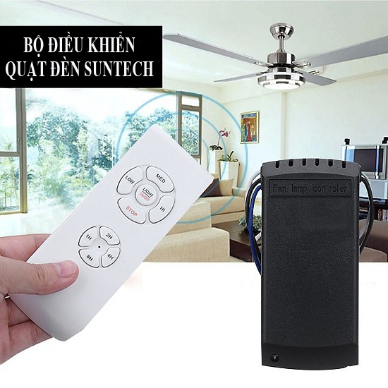 Bộ điều khiển quạt trần có đèn Suntech