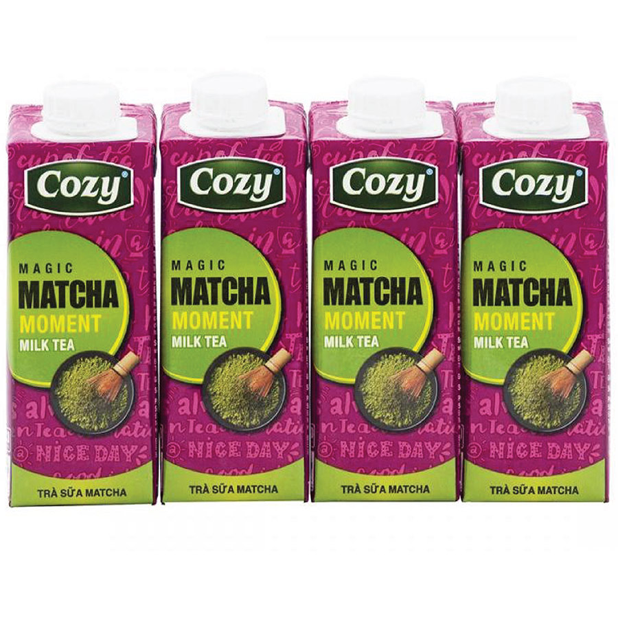 Lốc 4 Hộp Trà Sữa Nước Cozy