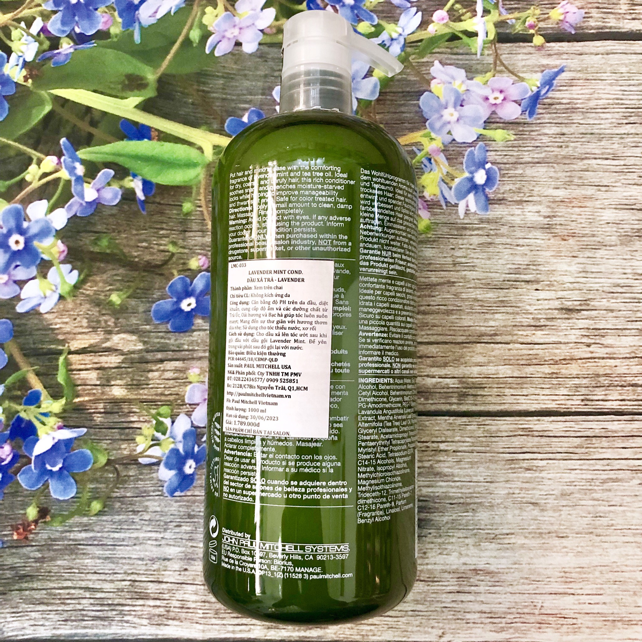 Dầu xả Paul Mitchell Lavender Mint Moisturizing Conditioner dưỡng ẩm mềm mượt tóc Mỹ 1000ml